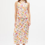 Çiçekli Etek ve Bluz Takım