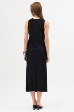 Pliseli Siyah Bluz ve Etek Takım - Görsel 3