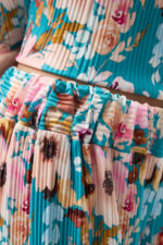 Mint Çiçekli Bluz ve Pantolon Takım - Görsel 6