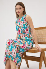 Mint Çiçekli Bluz ve Etek Takım - Görsel 2