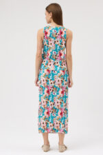 Mint Çiçekli Bluz ve Etek Takım - Görsel 4