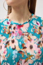 Mint Çiçekli Bluz ve Etek Takım - Görsel 5