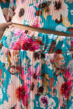 Mint Çiçekli Bluz ve Etek Takım - Görsel 6