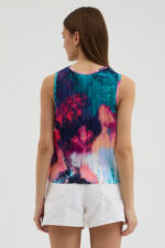 Batik Desen Pliseli Bluz - Görsel 5