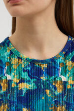 Ebru Sanatı Esintili Pliseli Bluz - Görsel 6