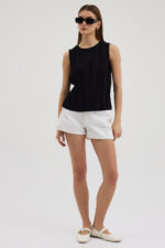 Siyah Pliseli Bluz - Görsel 4