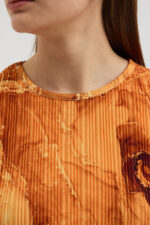 T. Mermer Desen Pliseli Bluz - Görsel 7