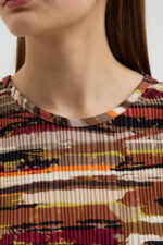 Çok Renkli Pliseli Bluz - Görsel 7