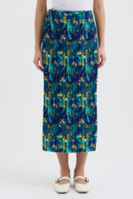 Ebru Sanatı Esintili Pliseli Etek - Görsel 3