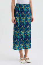 Ebru Sanatı Esintili Pliseli Etek - Görsel 5