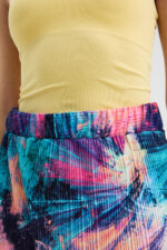 Batik Desenli Pliseli Etek - Görsel 7