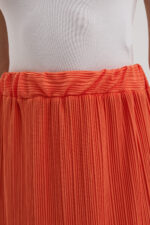 Turuncu Pliseli Etek - Görsel 7