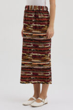 Çok Renkli Pliseli Etek - Görsel 3