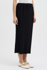 Siyah Pliseli Etek - Görsel 5