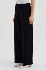 Siyah Pliseli Pantolon - Görsel 5