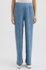 Mavi Pliseli Pantolon - Görsel 4