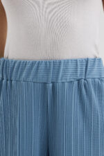 Mavi Pliseli Pantolon - Görsel 2