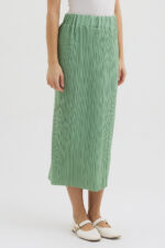 Su Yeşili Pliseli Etek - Görsel 6