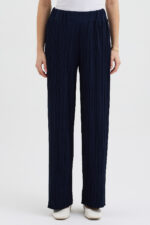 Lacivert Pliseli Pantolon - Görsel 4