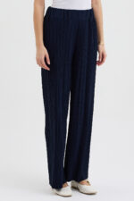 Lacivert Pliseli Pantolon - Görsel 6