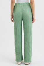 Su Yeşili Pliseli Pantolon - Görsel 6