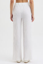 Beyaz Pliseli Pantolon - Görsel 6