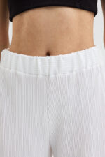 Beyaz Pliseli Pantolon - Görsel 7