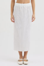 Beyaz Pliseli Etek - Görsel 3