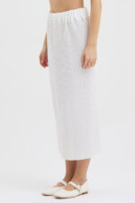 Beyaz Pliseli Etek - Görsel 4