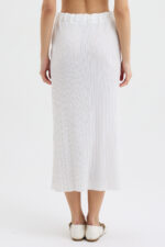 Beyaz Pliseli Etek - Görsel 6