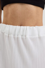 Beyaz Pliseli Etek - Görsel 7