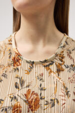 Sütlü Kahve Pliseli Elbise - Görsel 7