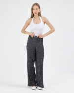 Puantiyeli Pliseli Pantolon - Görsel 2