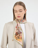 Kravat Eşarp Bej - Görsel 4