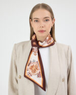 Kravat Eşarp Kahverengi - Görsel 2