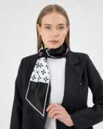 Kravat Eşarp Siyah - Görsel 2