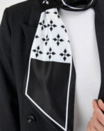 Kravat Eşarp Siyah - Görsel 3