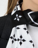 Kravat Eşarp Siyah - Görsel 5