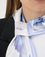 Kravat Eşarp Mavi - Görsel 4