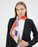 Kravat Eşarp Turuncu - Görsel 5