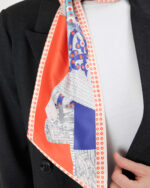 Kravat Eşarp Turuncu - Görsel 3