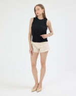 Siyah Düz Pliseli Bluz - Görsel 3