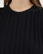 Siyah Düz Pliseli Bluz - Görsel 6