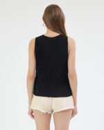 Siyah Düz Pliseli Bluz - Görsel 5